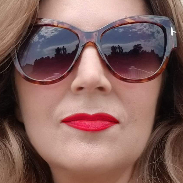 Leopard Cats-Eye Sunglasses